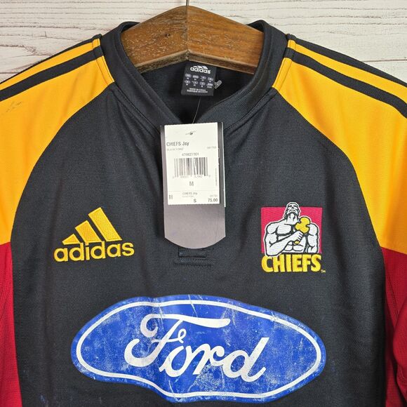 Vintage Adidas NFL Kansas City Chiefs Y2K Short Sleeve Button Top Sz M Rare 2006 - Picture 2 of 13